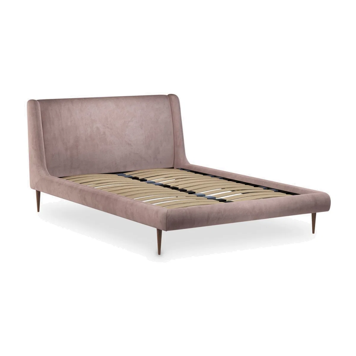 John Lewis & Partners Mid-Century Sweep Upholstered Bed Frame, Double – image 1