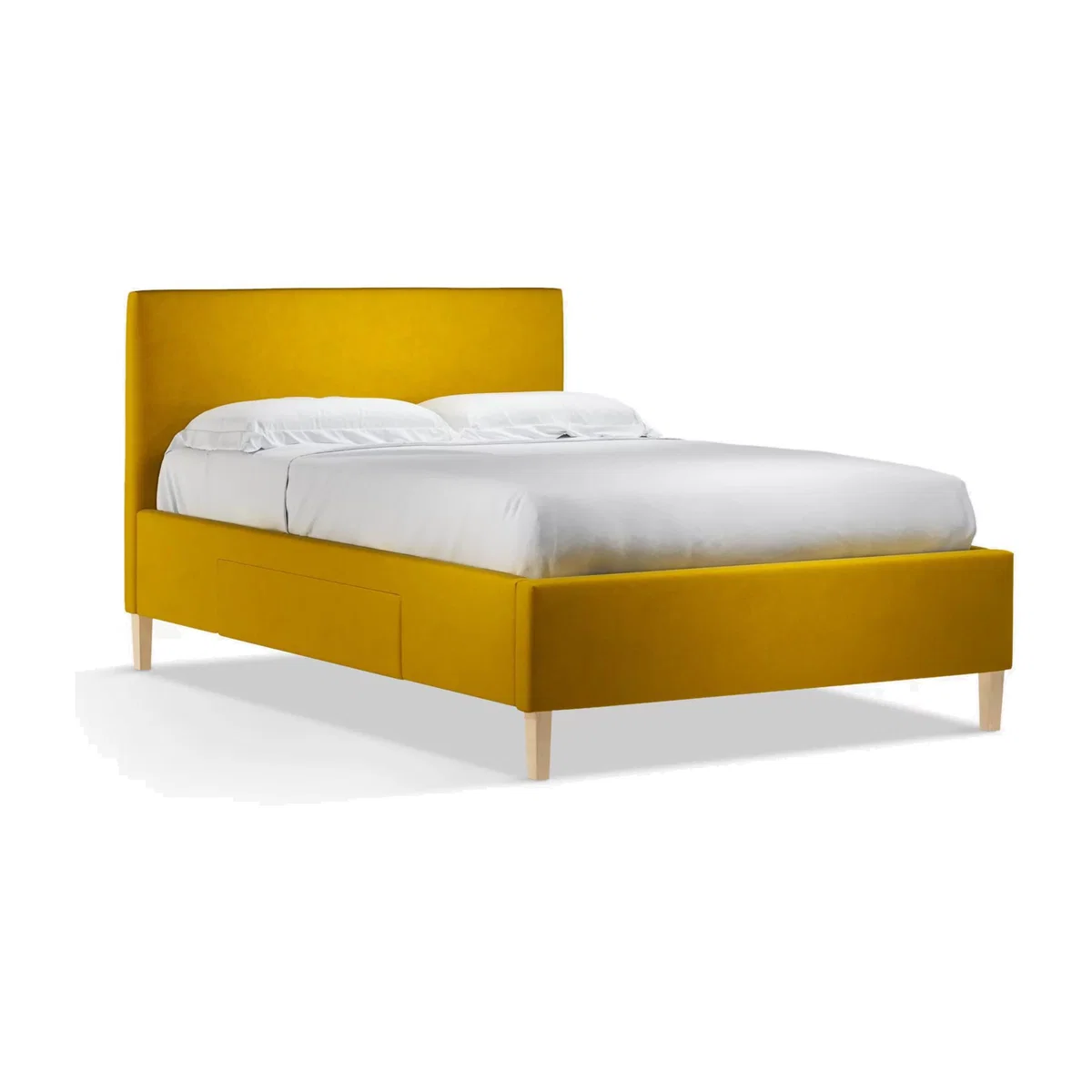 John Lewis & Partners Emily 2 Drawer Storage Upholstered Bed Frame, Double – image 1