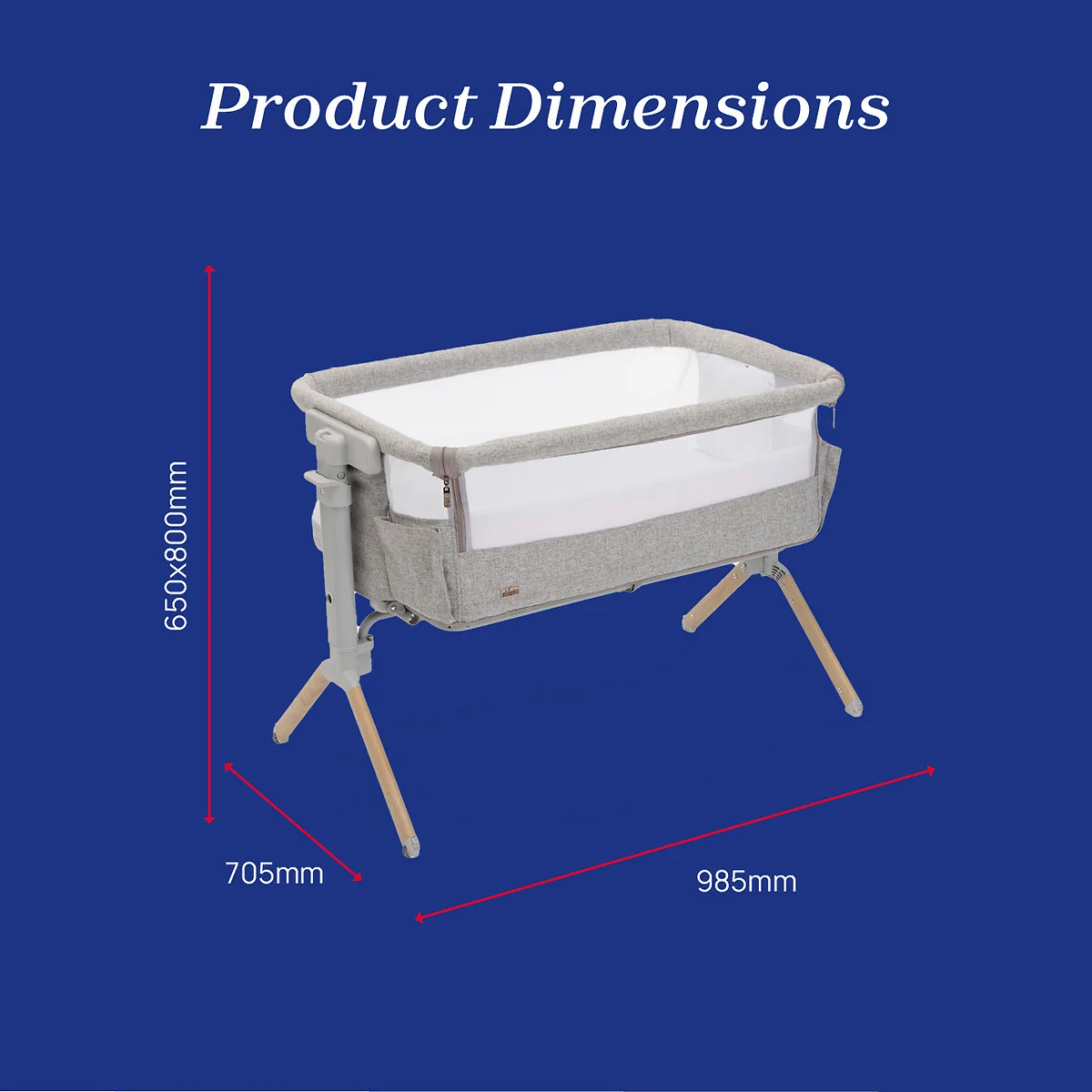 Next2Me Armonia Bedside Crib – image 6