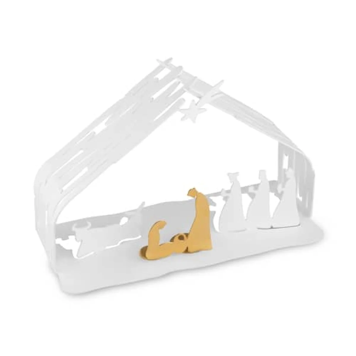 Bark Crib Crib - / H 10 cm by Alessi White – image 2