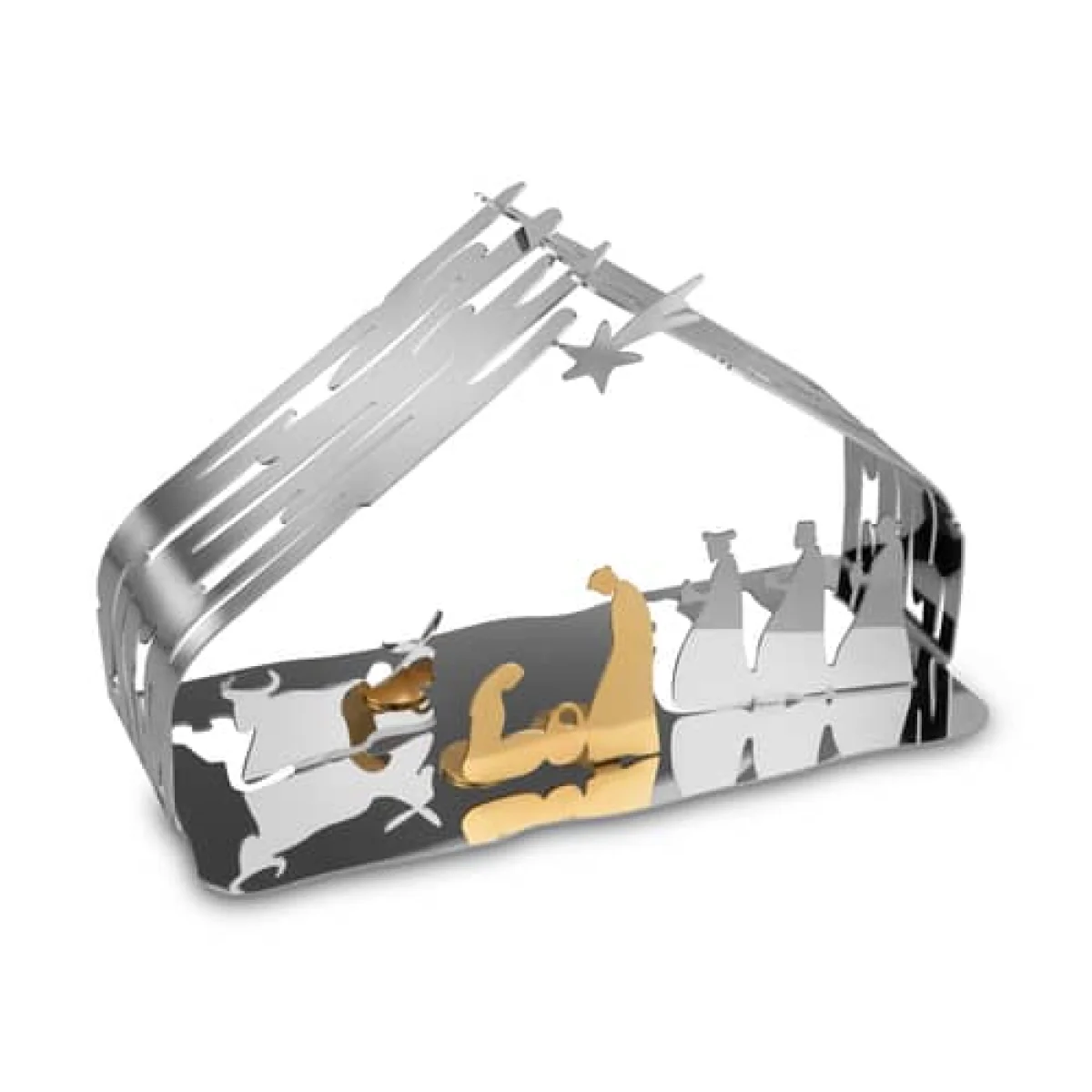 Bark Crib Crib - / H 10 cm by Alessi Silver/Metal – image 2