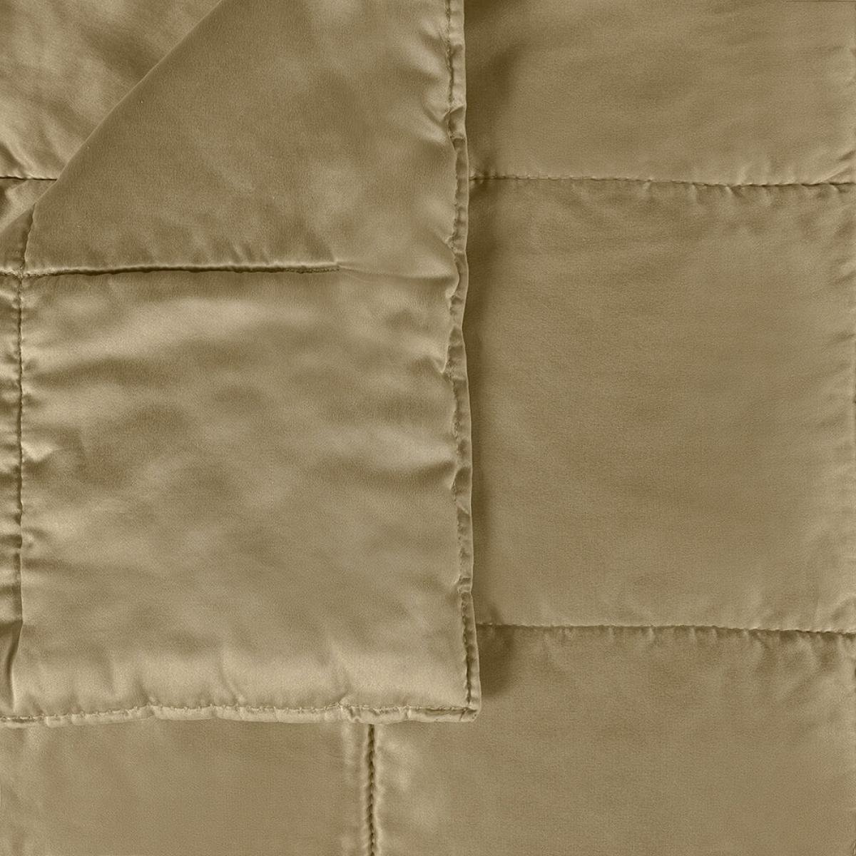 Rivolta Carmignani - 100% Pure Silk Bedspread - Taupe – image 2