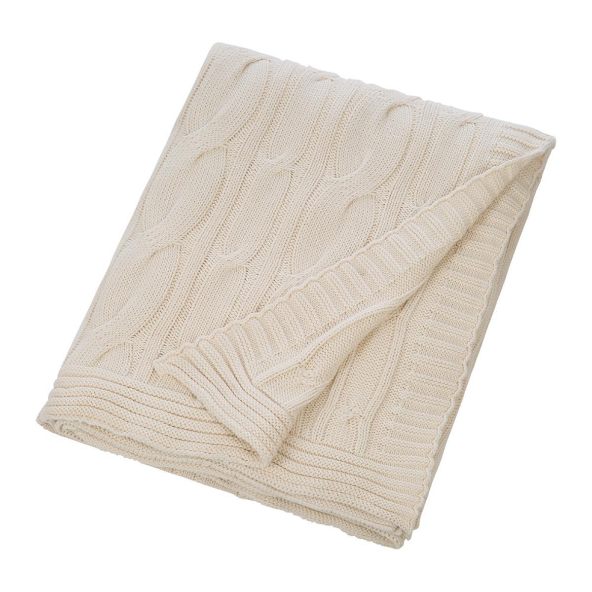 Retreat - Cable Knit Throw - Cream – image 3