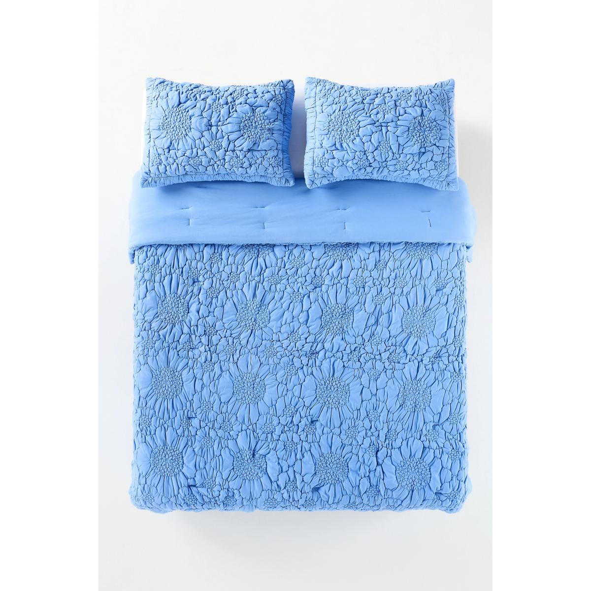 Dahlia Cotton Jersey Floral Quilted Bedspread – image 3