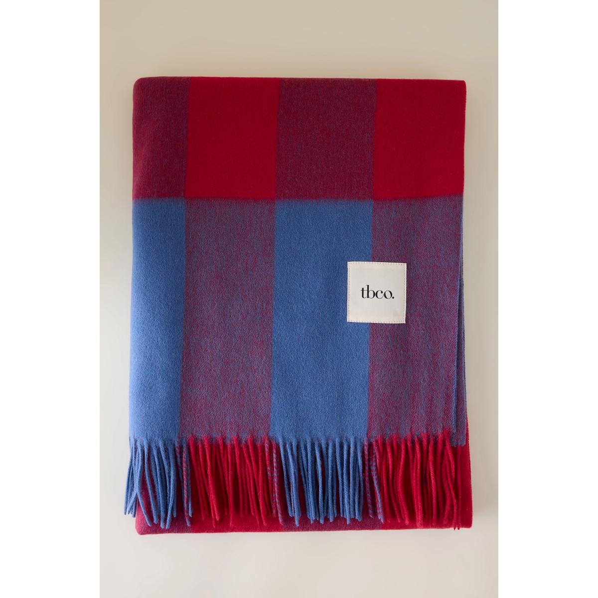 TBCo Lambswool Check Throw Blanket – image 2