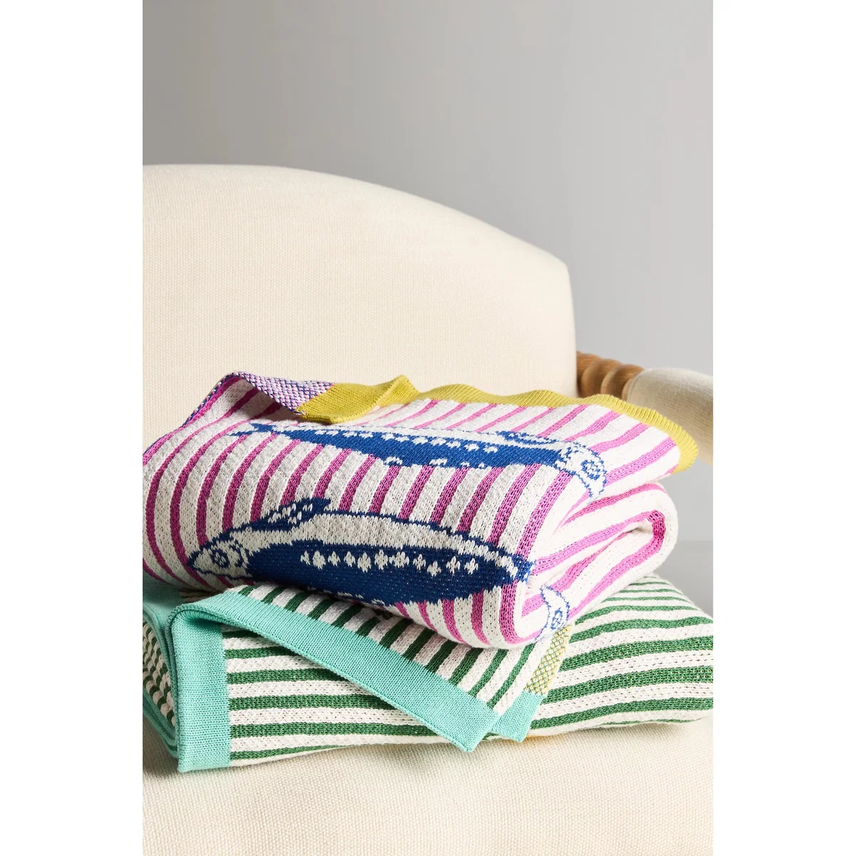 Sonnie Cotton Knit Throw Blanket – image 2