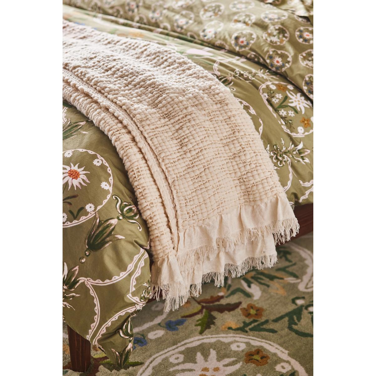 Gauze Fringe Woven Throw Blanket – image 2