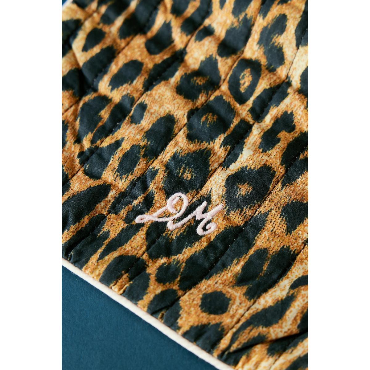 Damson Madder Quilted Leopard Hot Water Bottle Cover – image 3