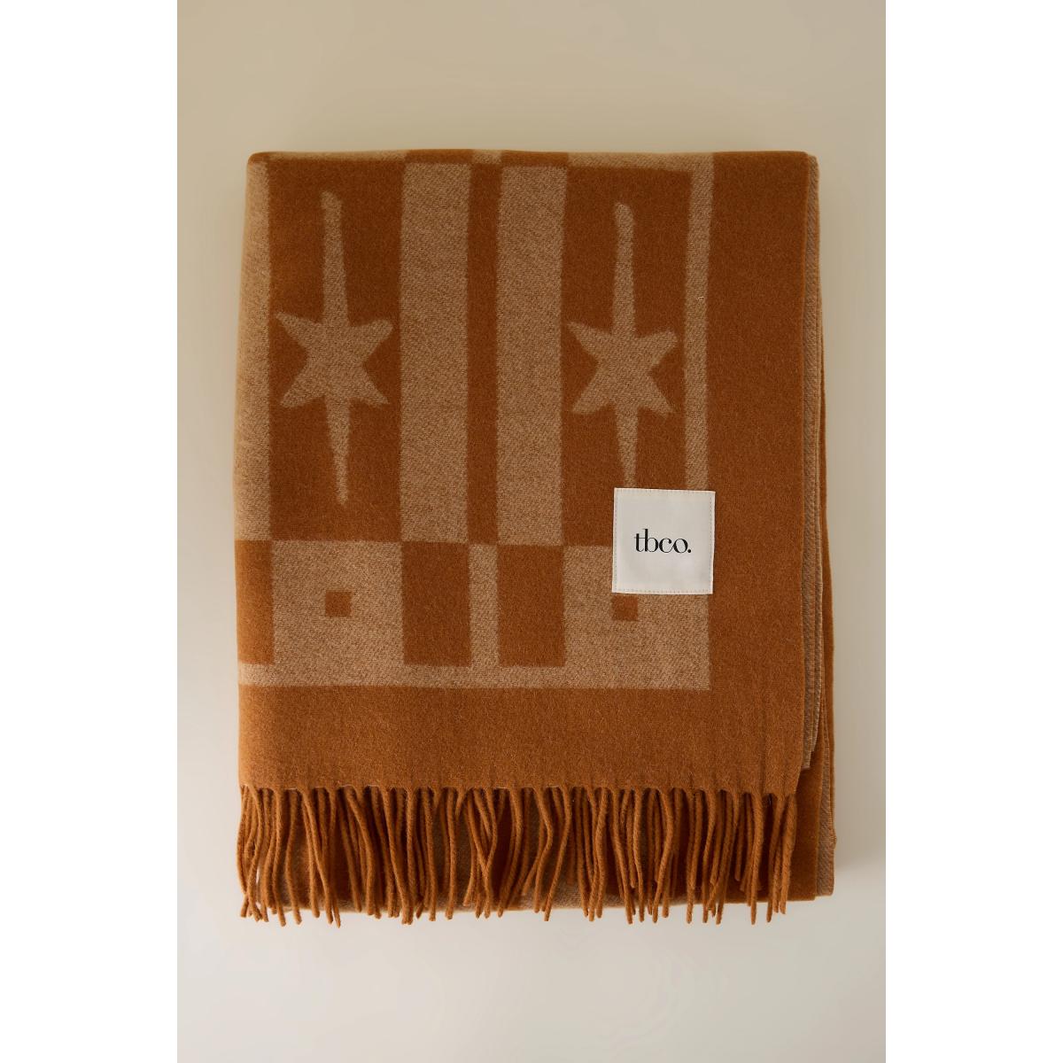 TBCo Lambswool Harlequin Jacquard Throw Blanket – image 2