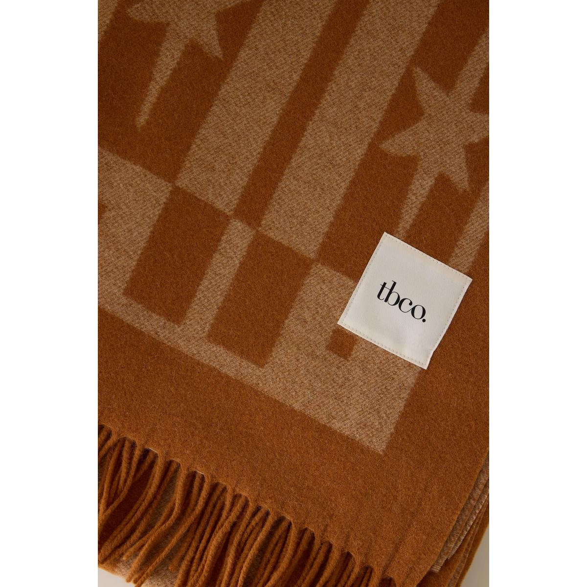 TBCo Lambswool Harlequin Jacquard Throw Blanket – image 3