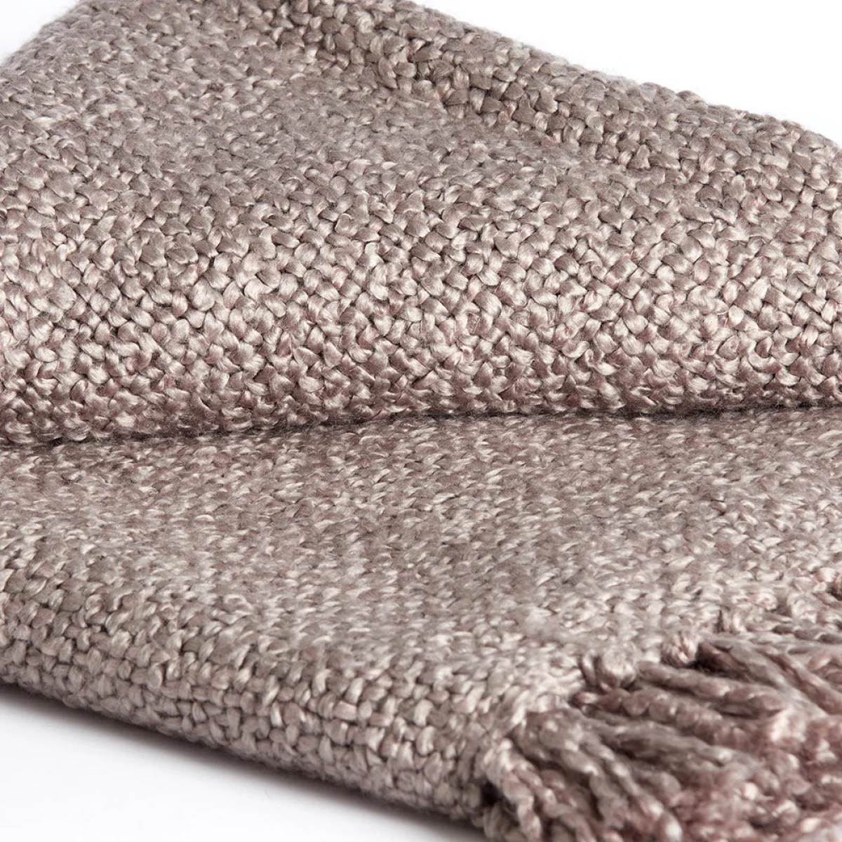 Grey Woven Throw – image 3