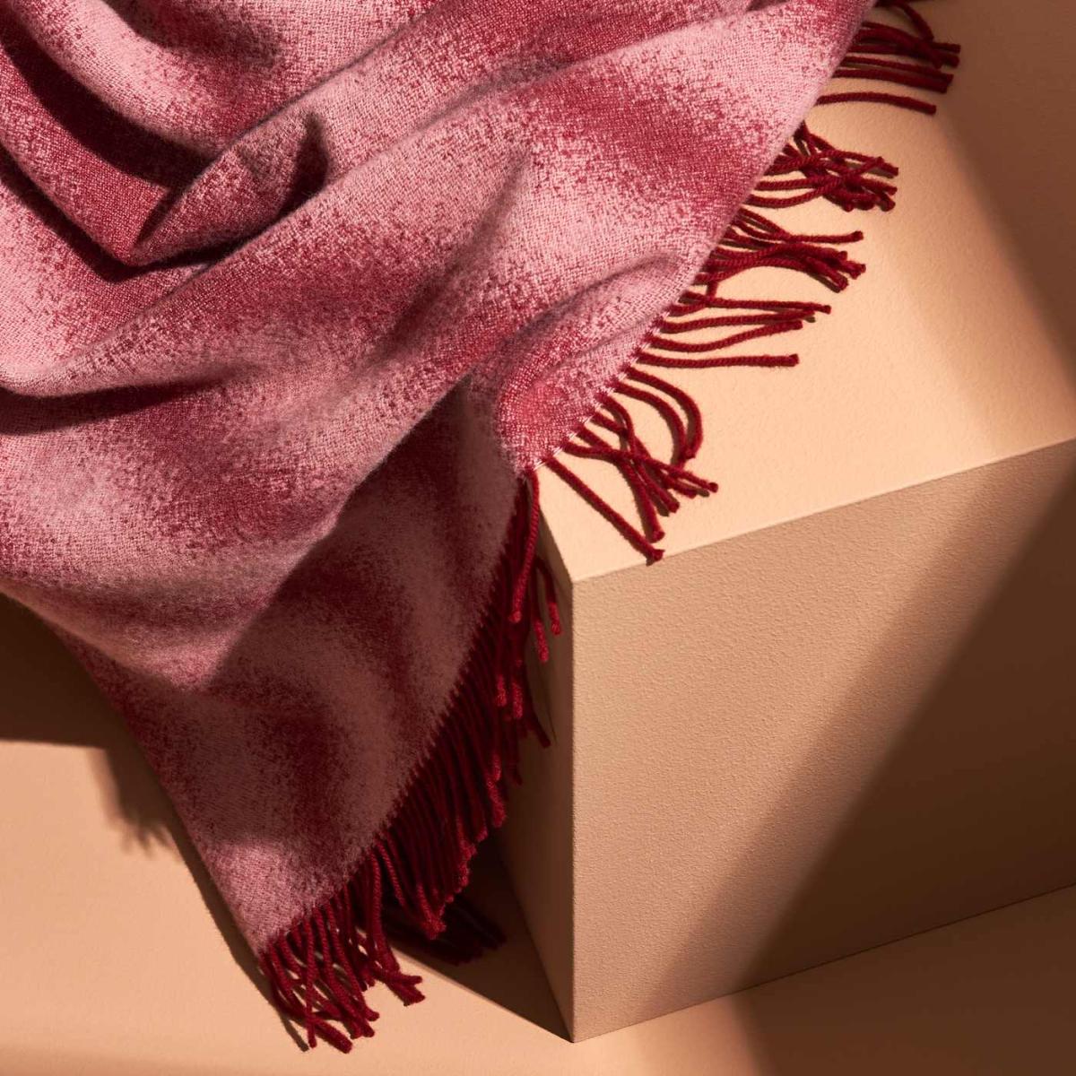 Burgundy and Blush Tide Blanket – image 4