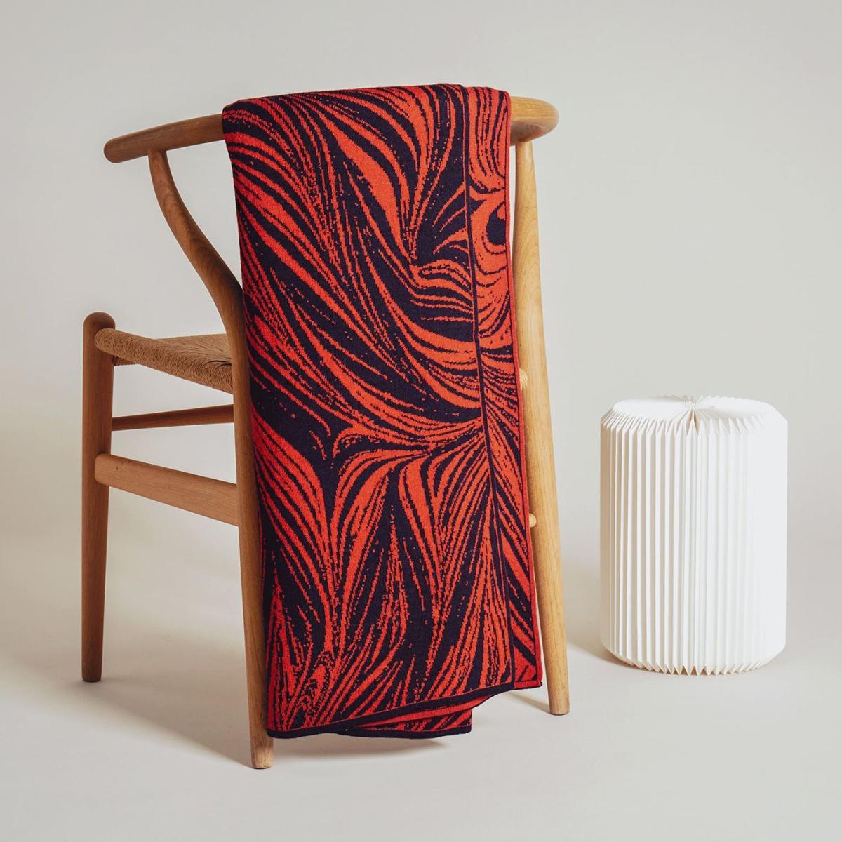 Navy Lava Swirl Throw – image 2