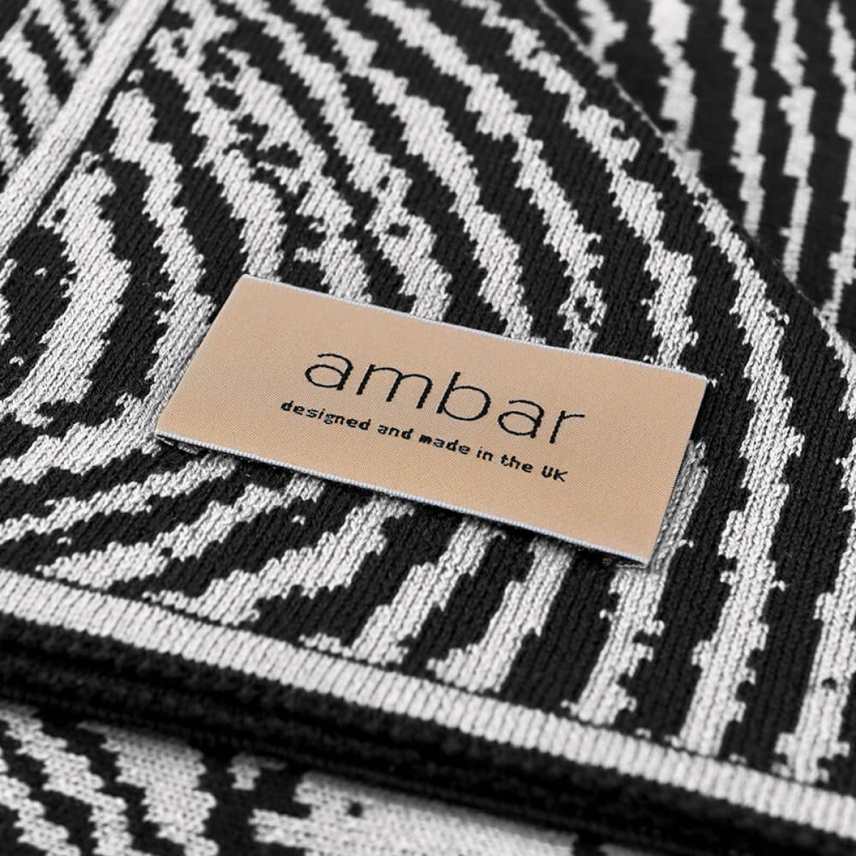 Off White Wood Block Throw – image 2