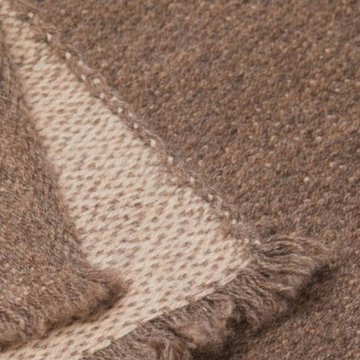 Otter Light Beige Brickstone Cashmere Blanket – image 2