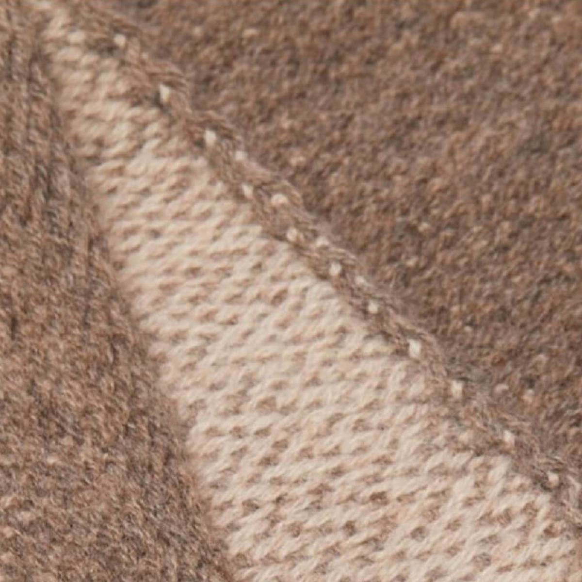 Otter Light Beige Brickstone Cashmere Blanket – image 3
