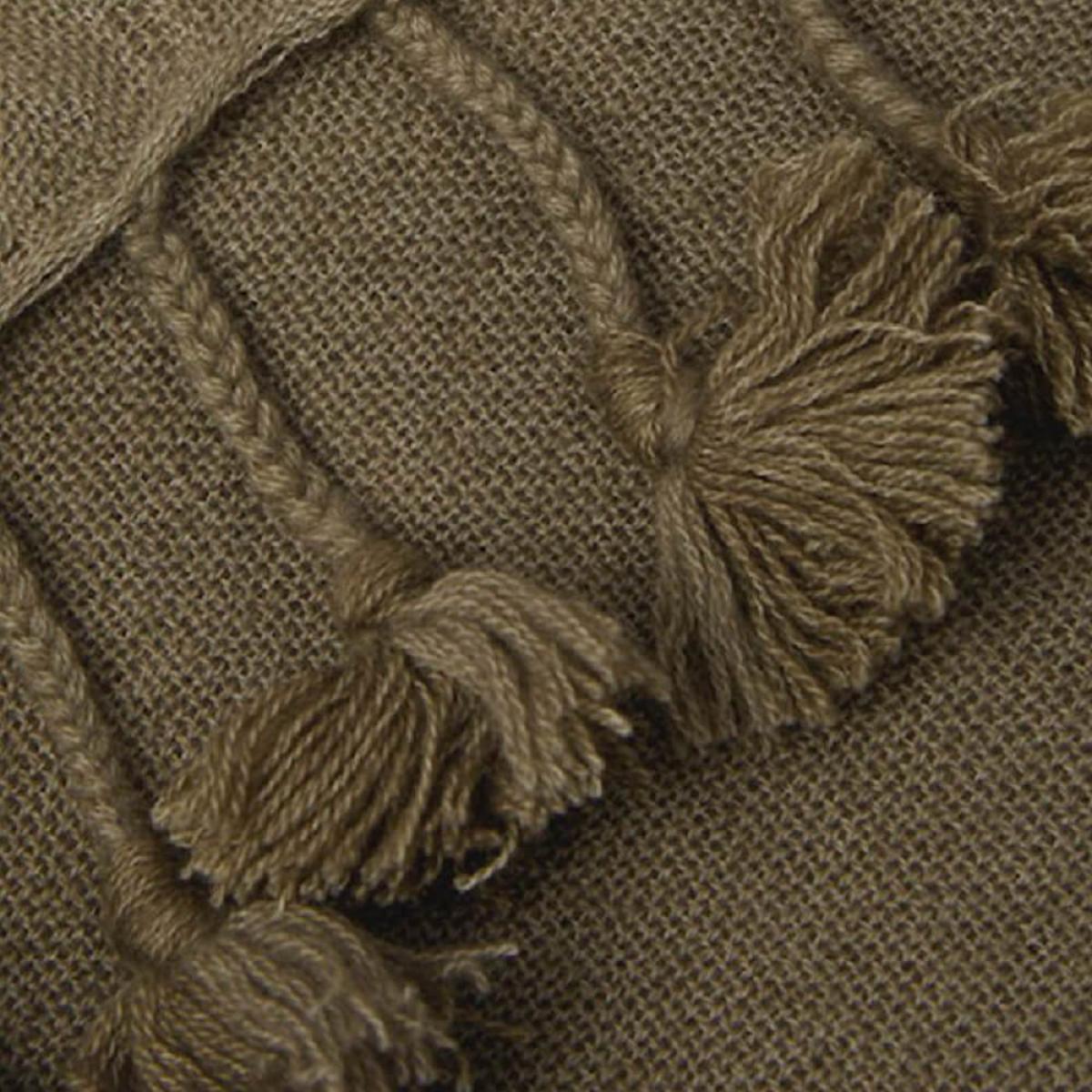 Bark Wanaka Cashmere Throw with Pompoms – image 2