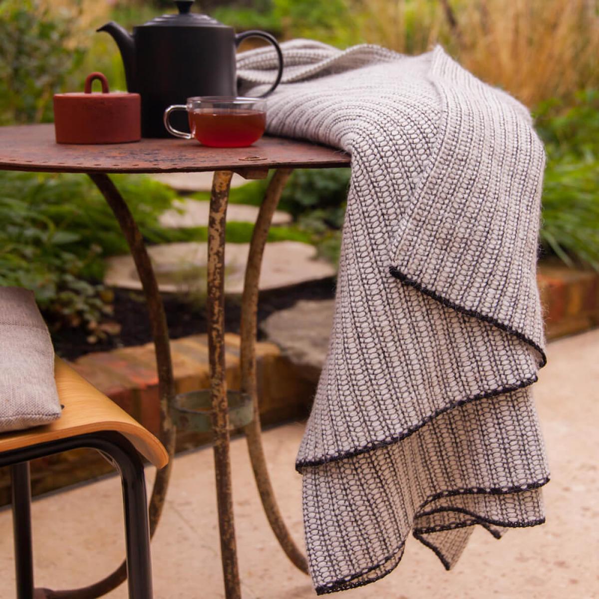 Off White Braided Throw – image 2