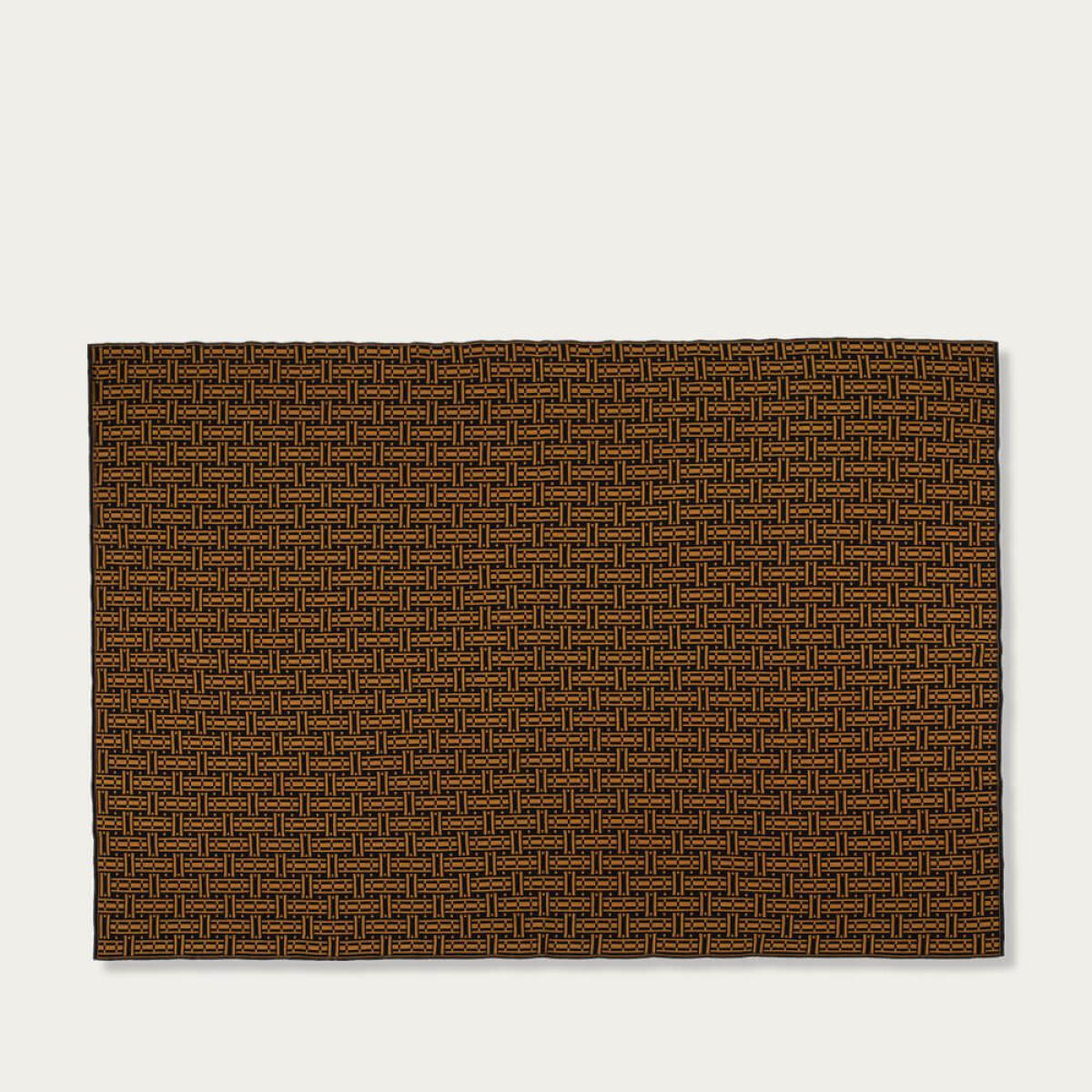 Saffron Parquet Throw – image 3