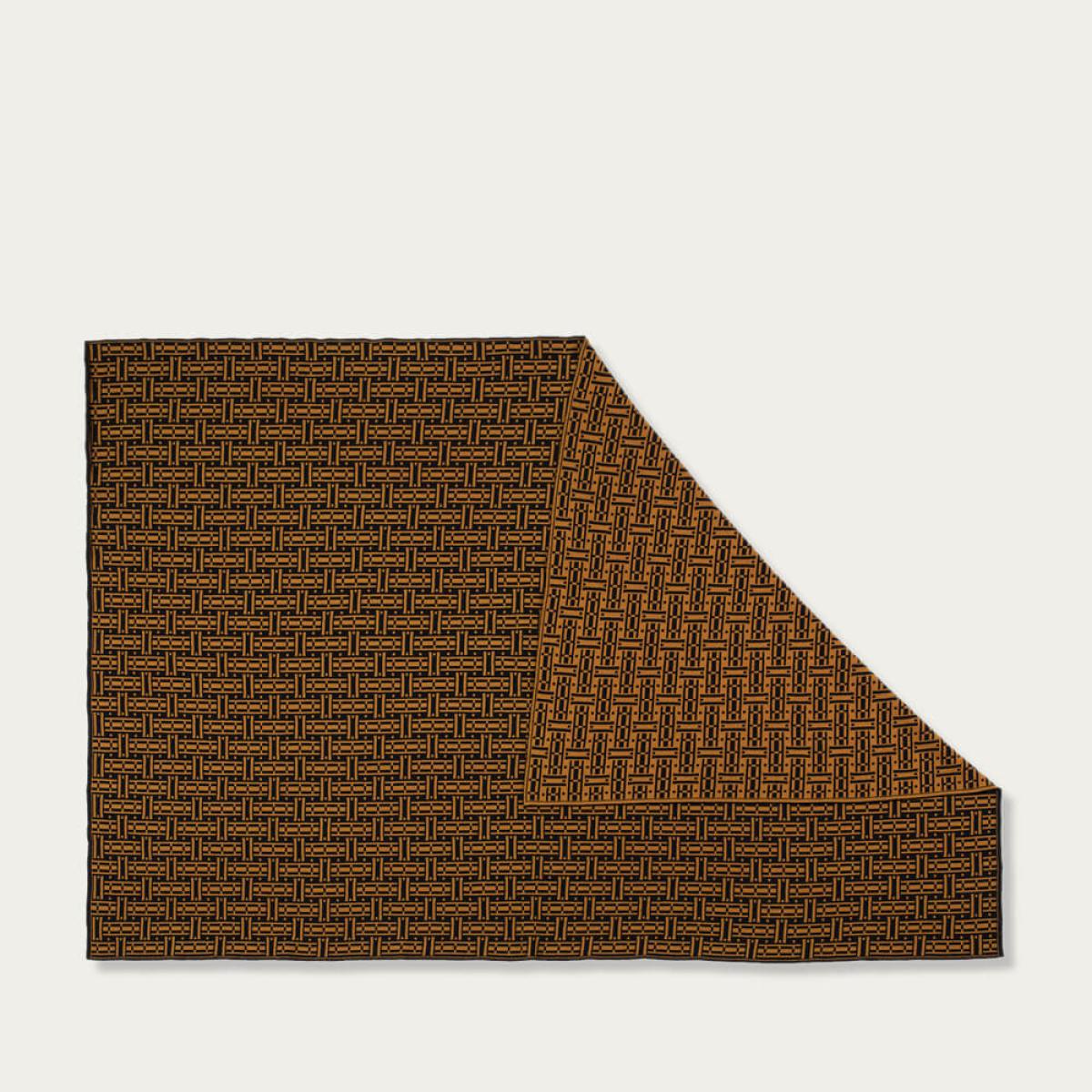 Saffron Parquet Throw – image 4