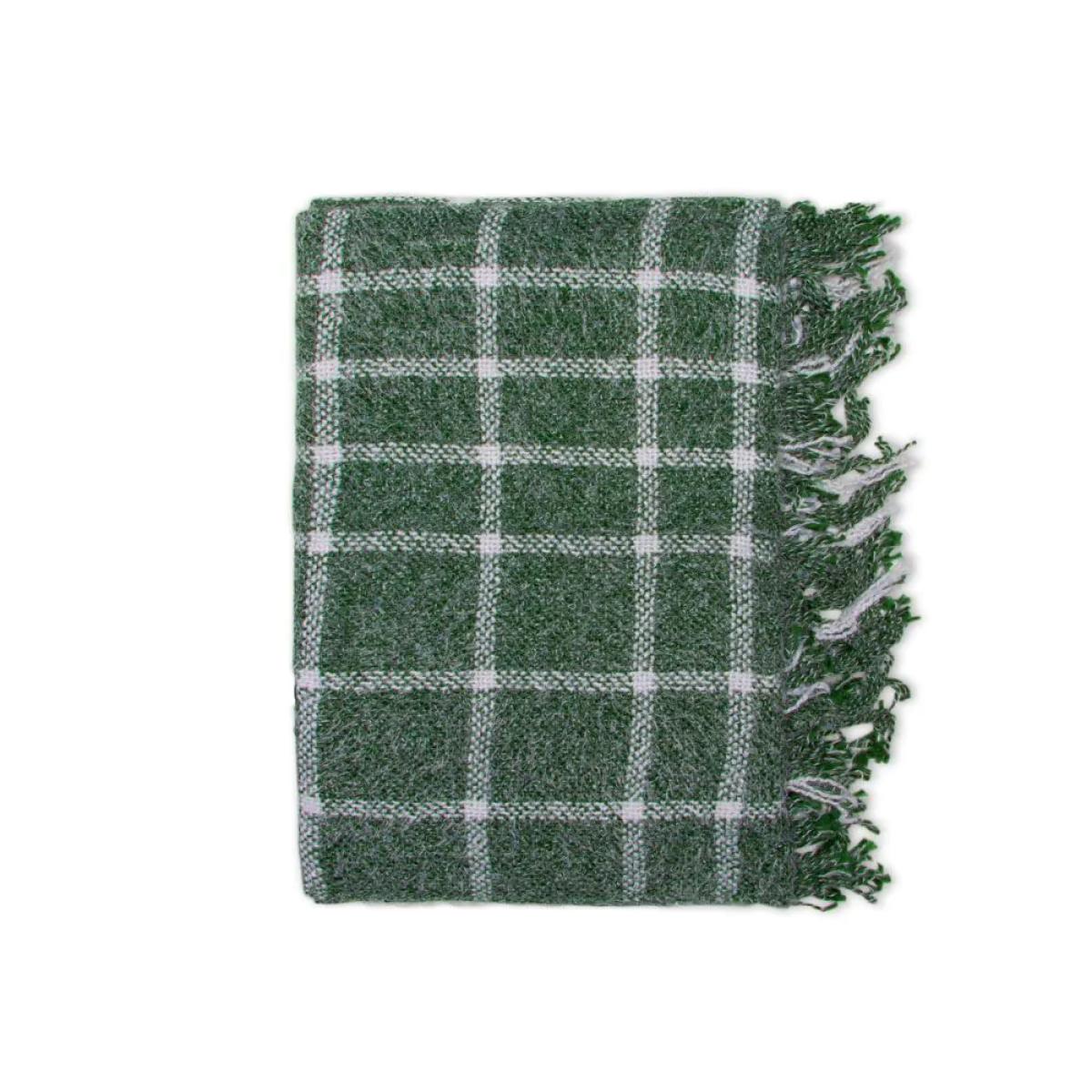 Chequers Throw, Green – image 3