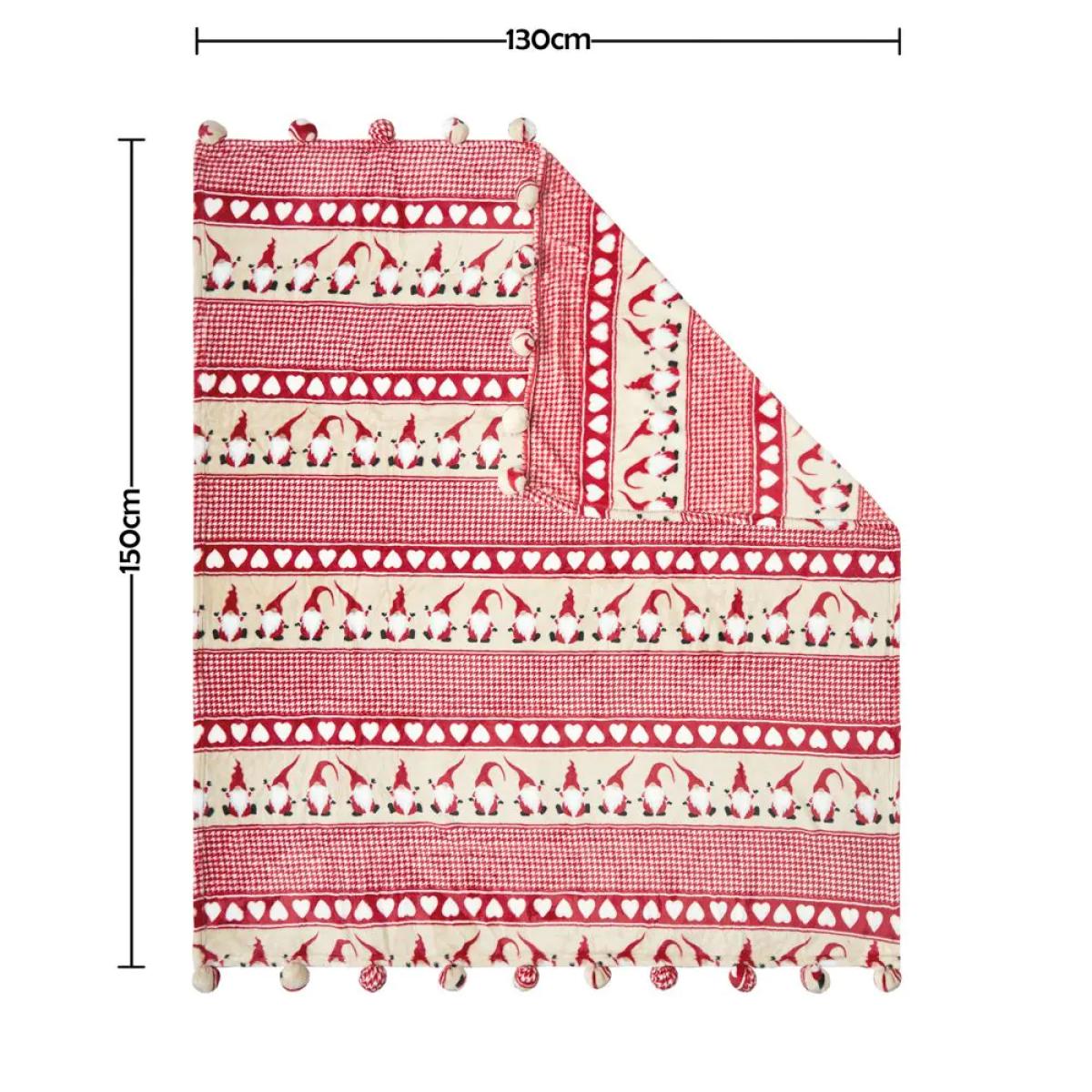 Christmas Gonk Throw, Red – image 4