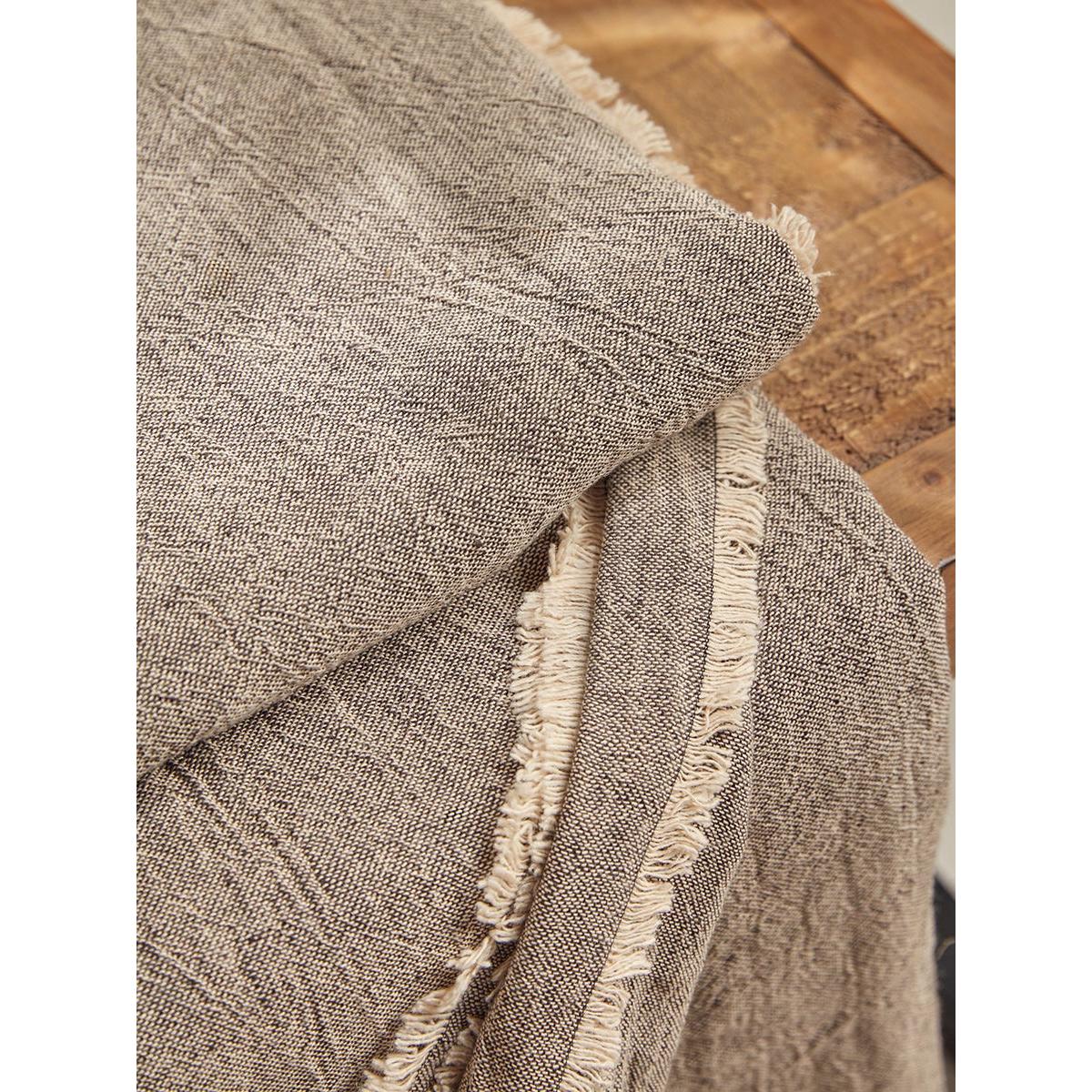 Frayed Edge Throw - Slate Grey – image 2