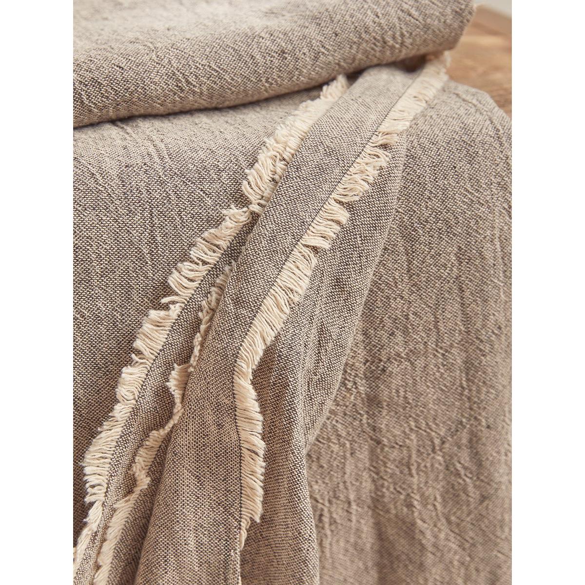 Frayed Edge Throw - Slate Grey – image 3