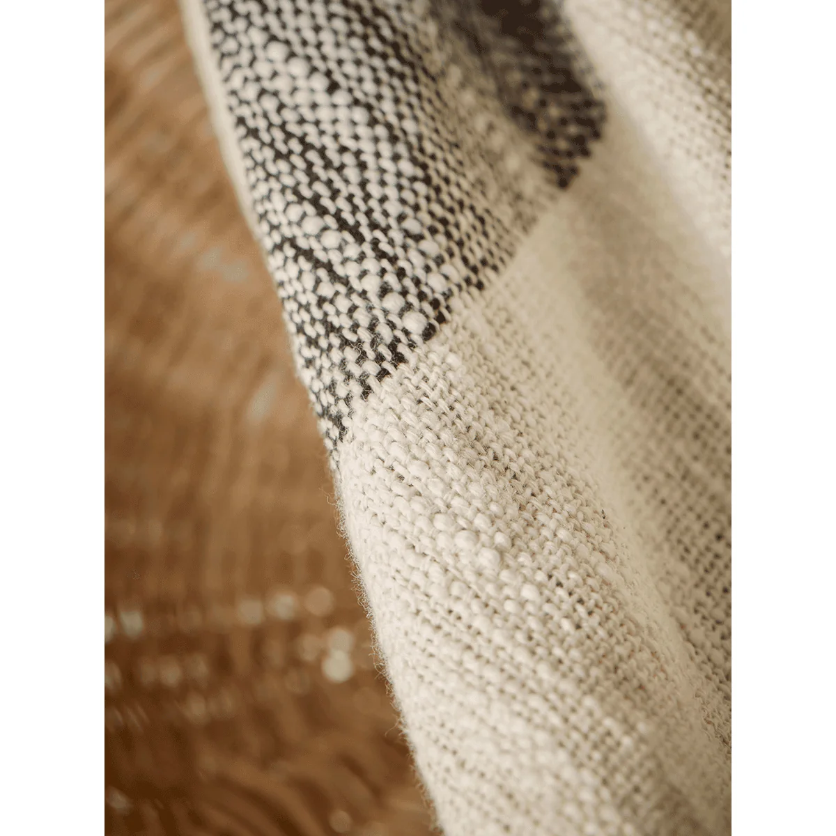 NEW Monochrome Stripe Cotton Throw – image 2