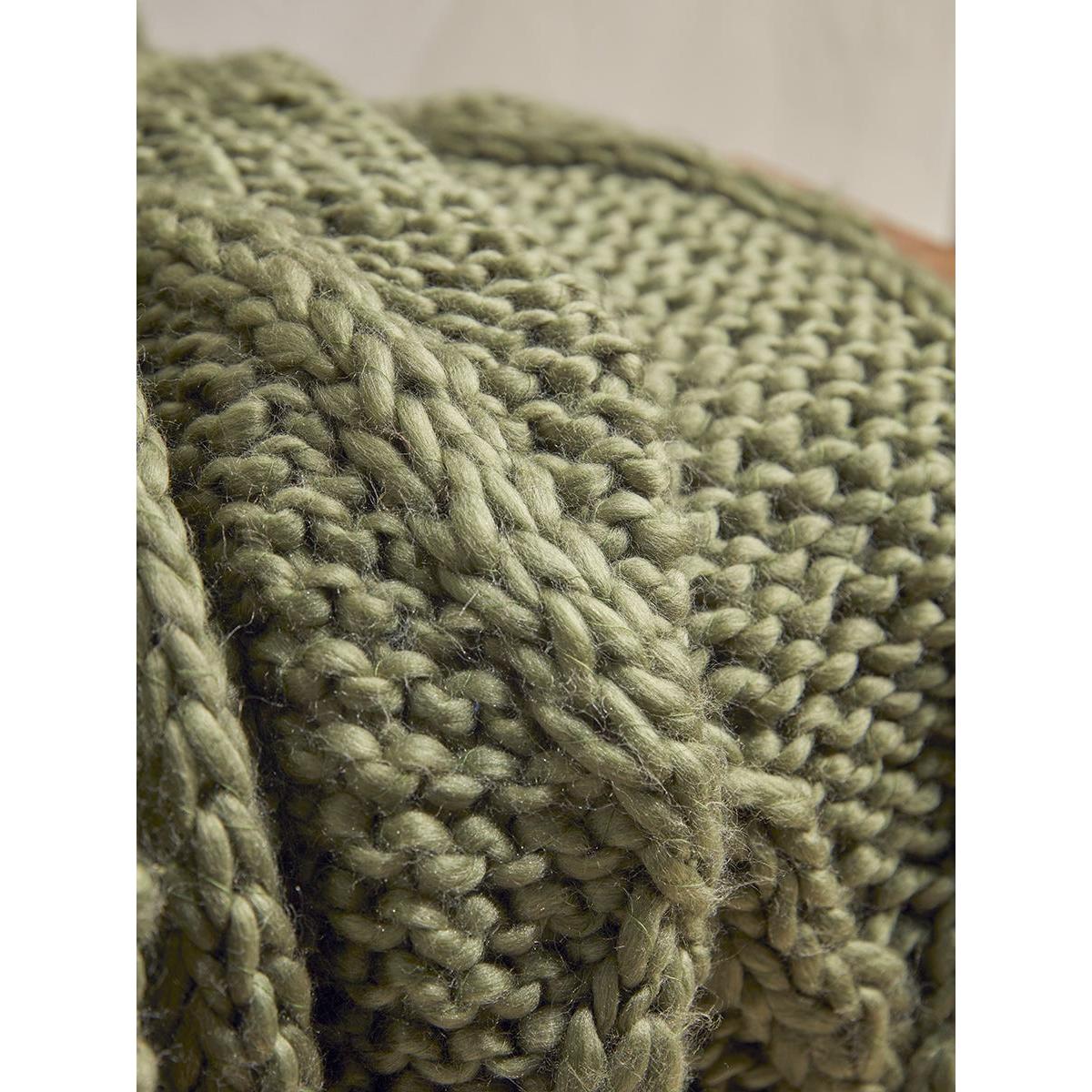 Cable Knit Diamond Throw – image 2