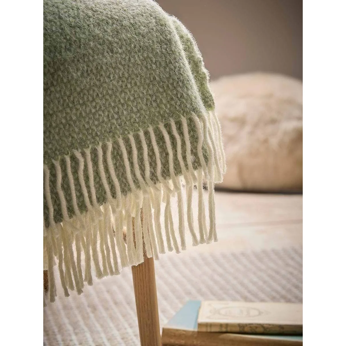 Cottage Soft Wool Throw - Stone Green – image 3