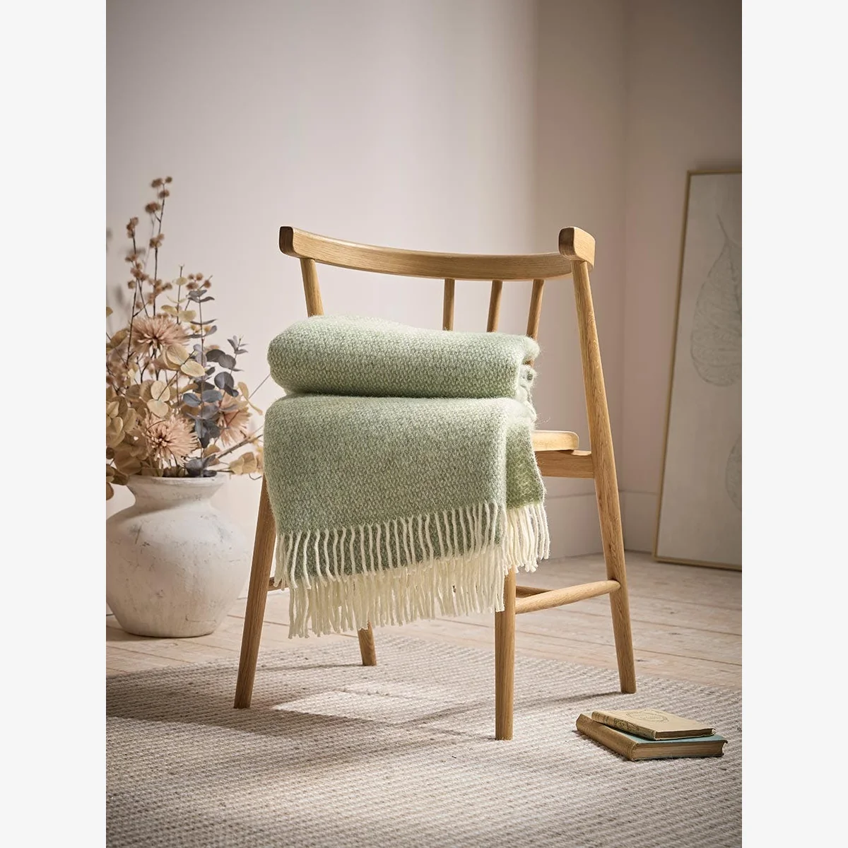Cottage Soft Wool Throw - Stone Green – image 1