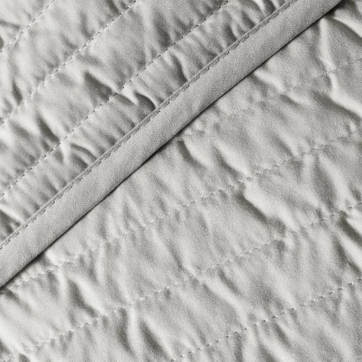 Bianca Quilted Lines Bedspread Silver – image 2