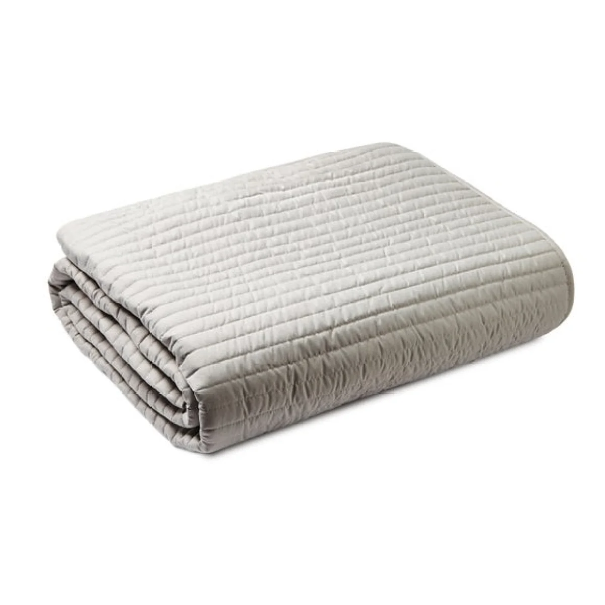 Bianca Quilted Lines Bedspread Silver – image 3