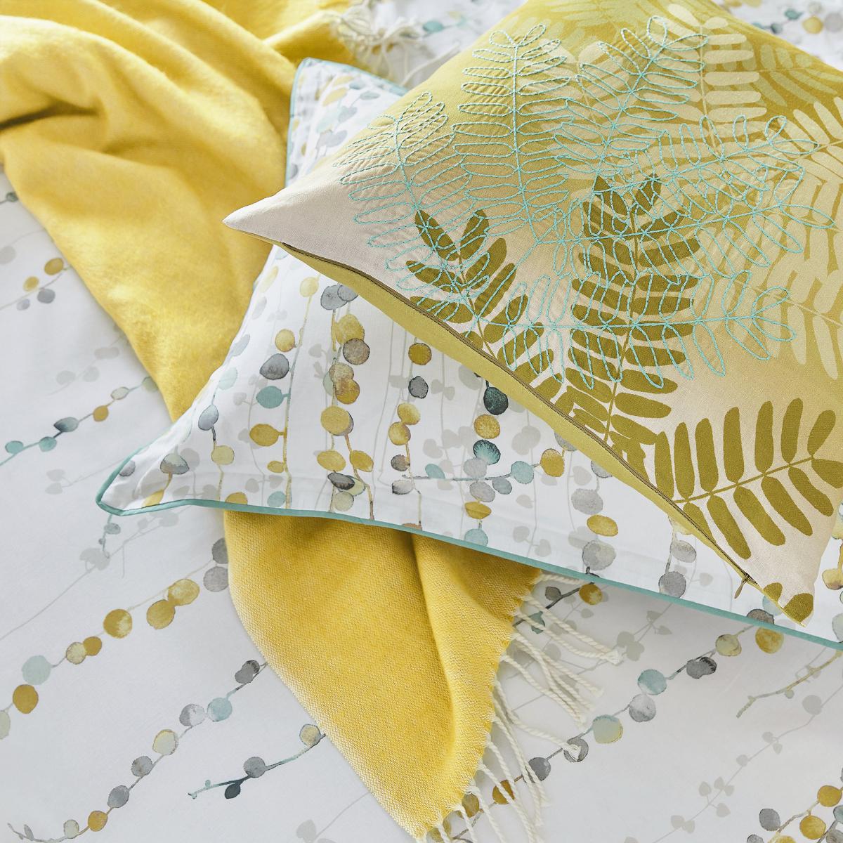 Clarissa String of Beads Turmeric Throw Turmeric – image 2