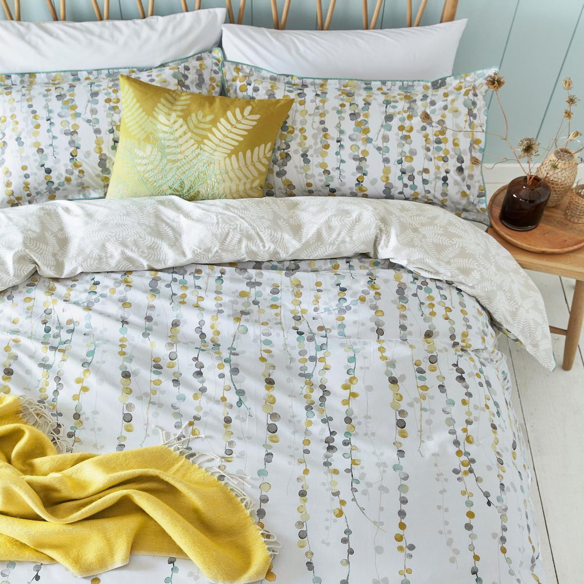 Clarissa String of Beads Turmeric Throw Turmeric – image 5