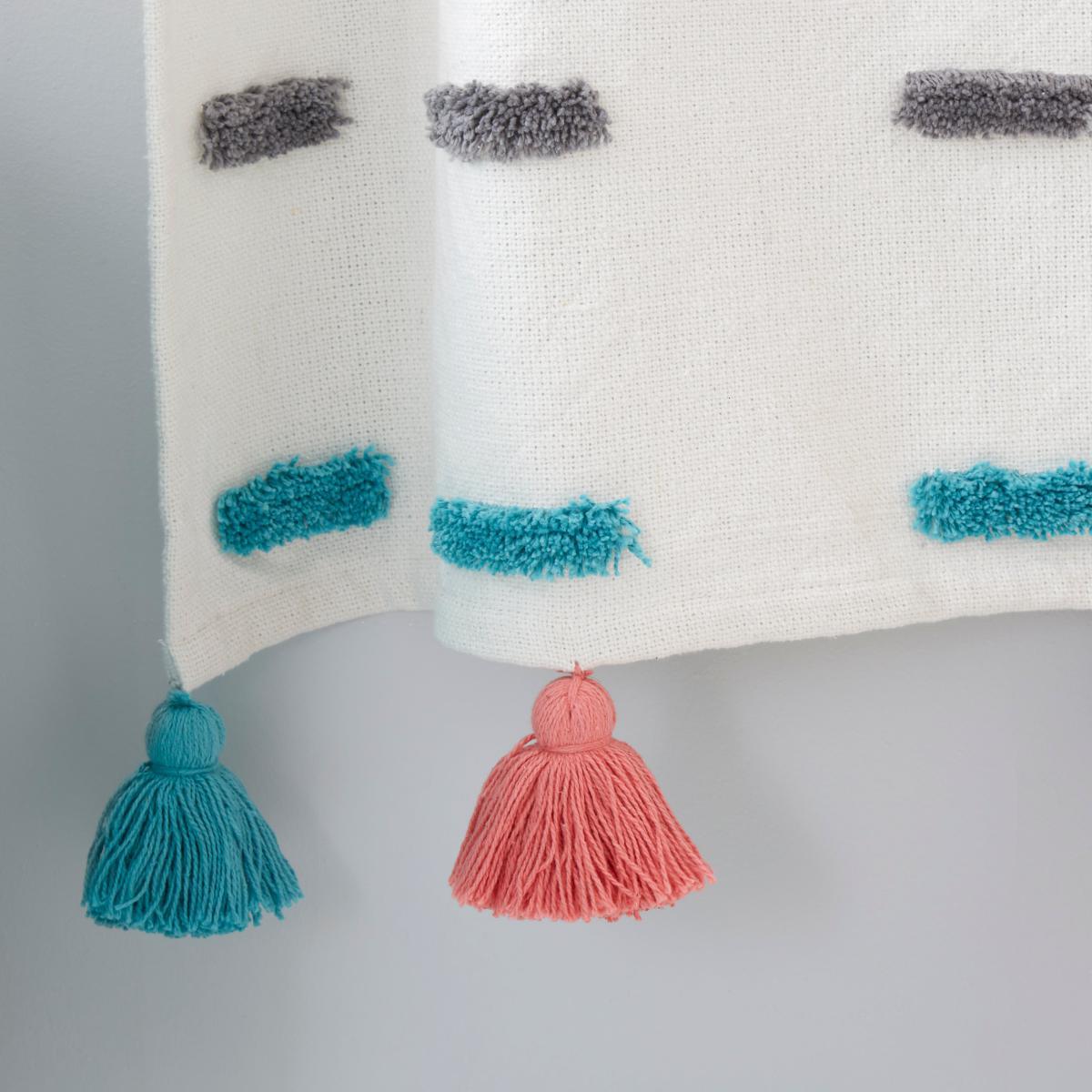 Multi Tufted Dashes Throw MultiColoured – image 3