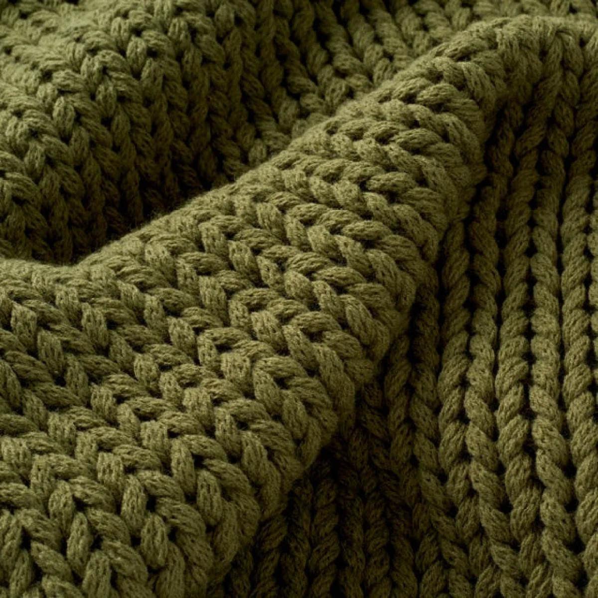 Dunelm Navy Blue Chunky Knit Throw 130cm x 170cm Navy – image 3