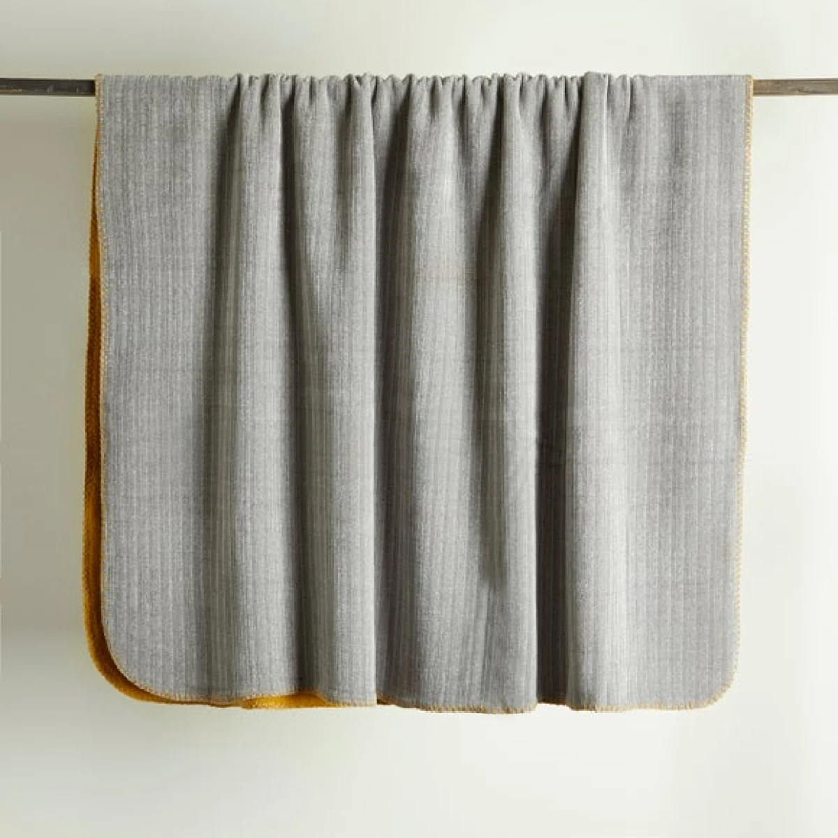 Chenille Stripe Reversible 130cm x 180cm Throw Navy – image 3