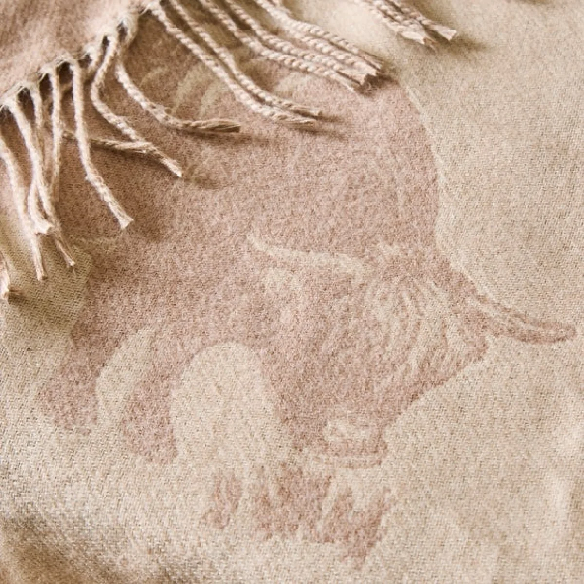 Highland Cow Jaquard Throw Blanket – image 2