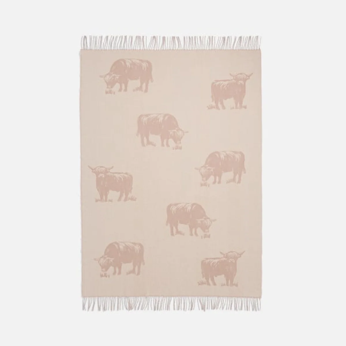 Highland Cow Jaquard Throw Blanket – image 3
