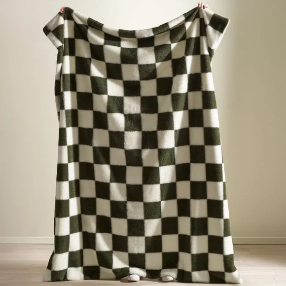 Cosy Soft Checkerboard Throw Blanket 130cm x 170cm – image 2