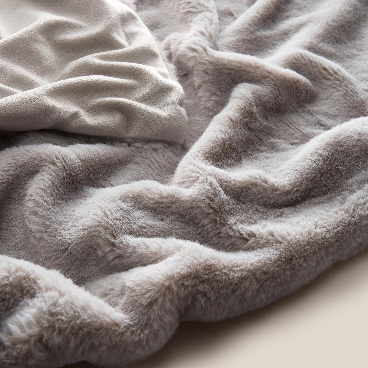 Lenon Plush Throw Grey – image 4