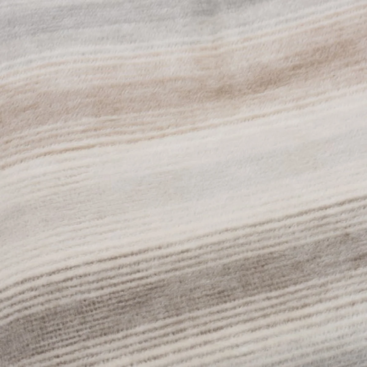 Thermosoft Ombre Stripe Natural Throw Natural – image 3