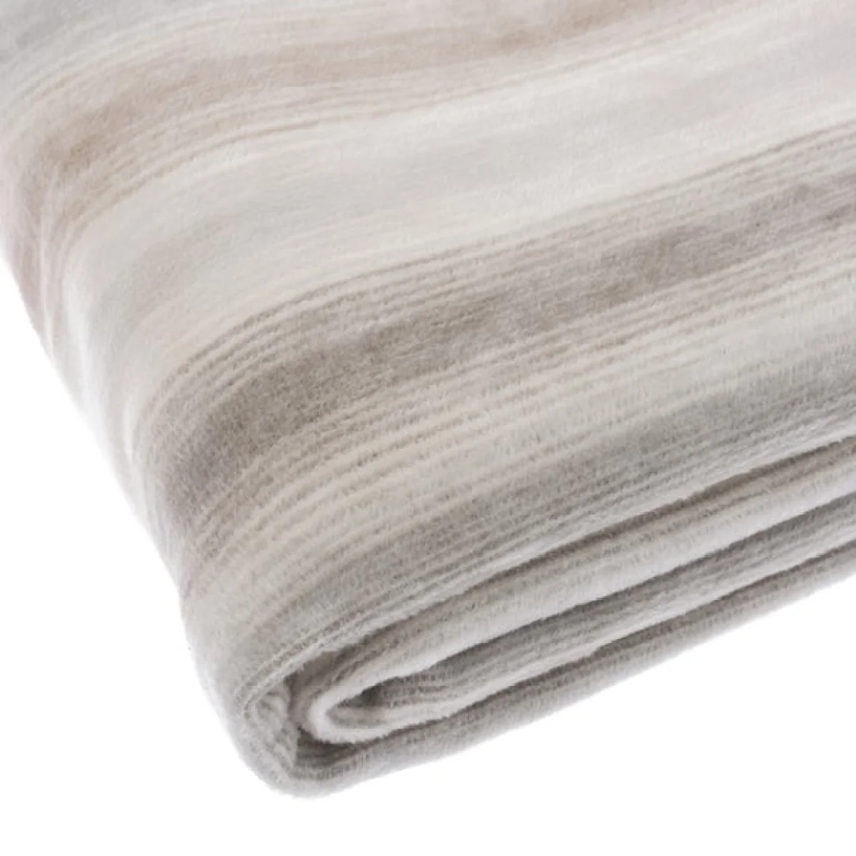 Thermosoft Ombre Stripe Natural Throw Natural – image 4
