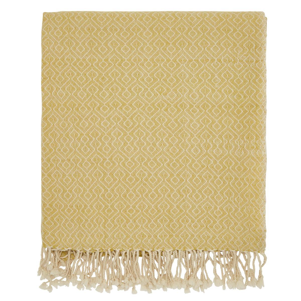 Joules Spring Geometric Chalk Throw Natural (Cream) – image 2