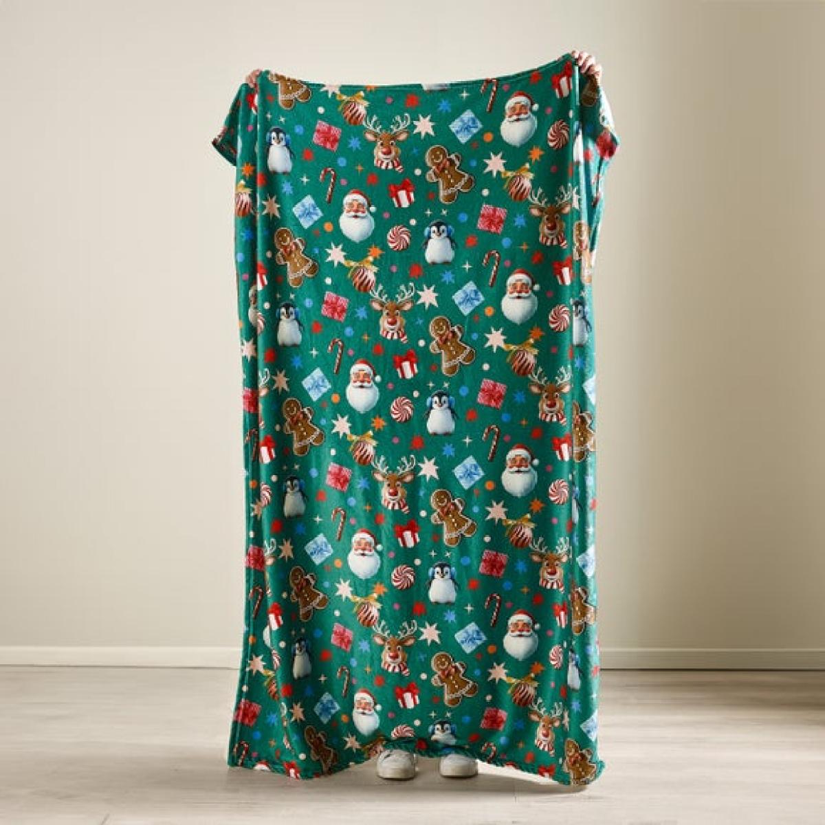 Catherine Lansfield Christmas Icons Throw Blanket 130cm x 170cm – image 3