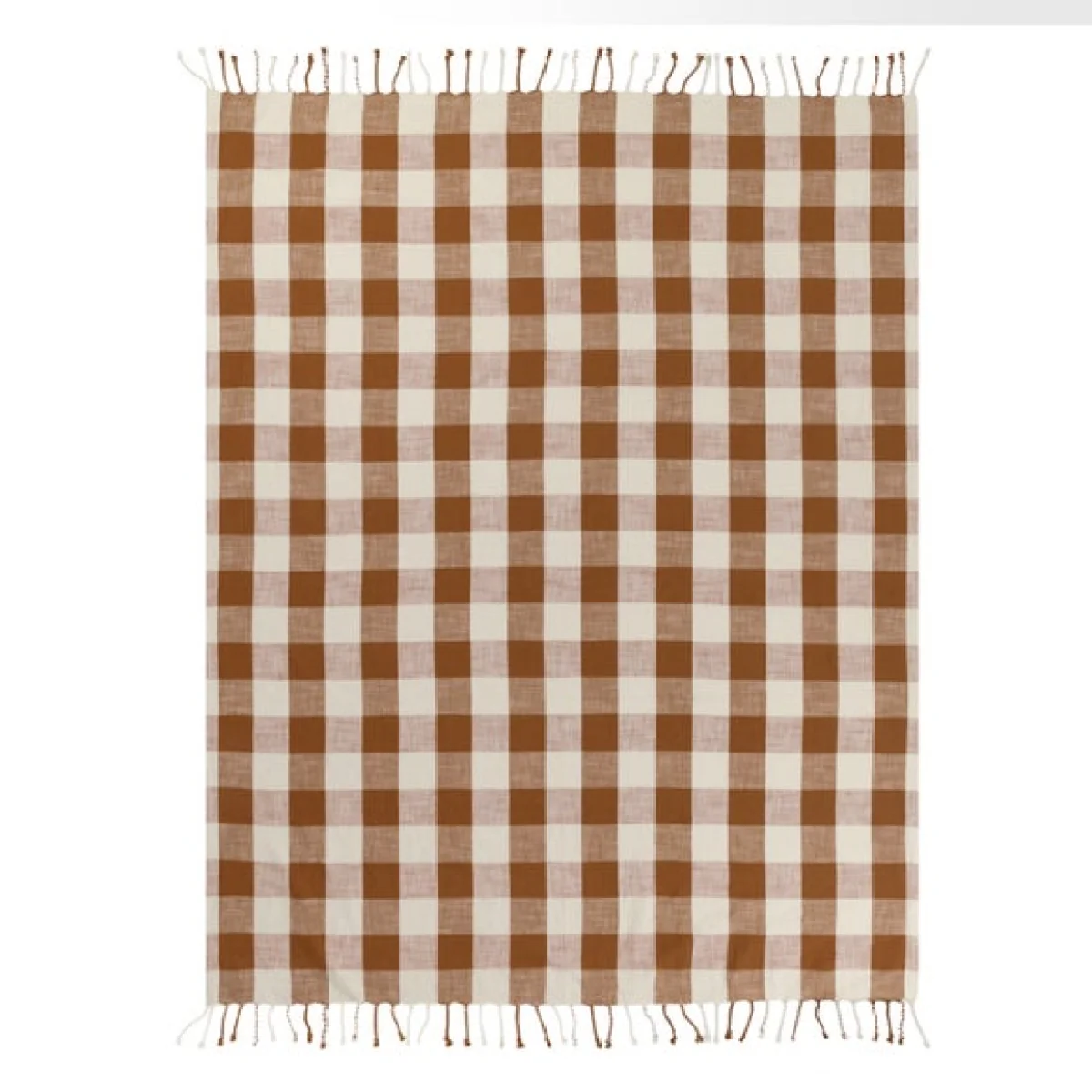 Yard Chesil Check Cotton Throw Blanket 130cm x 170cm – image 3