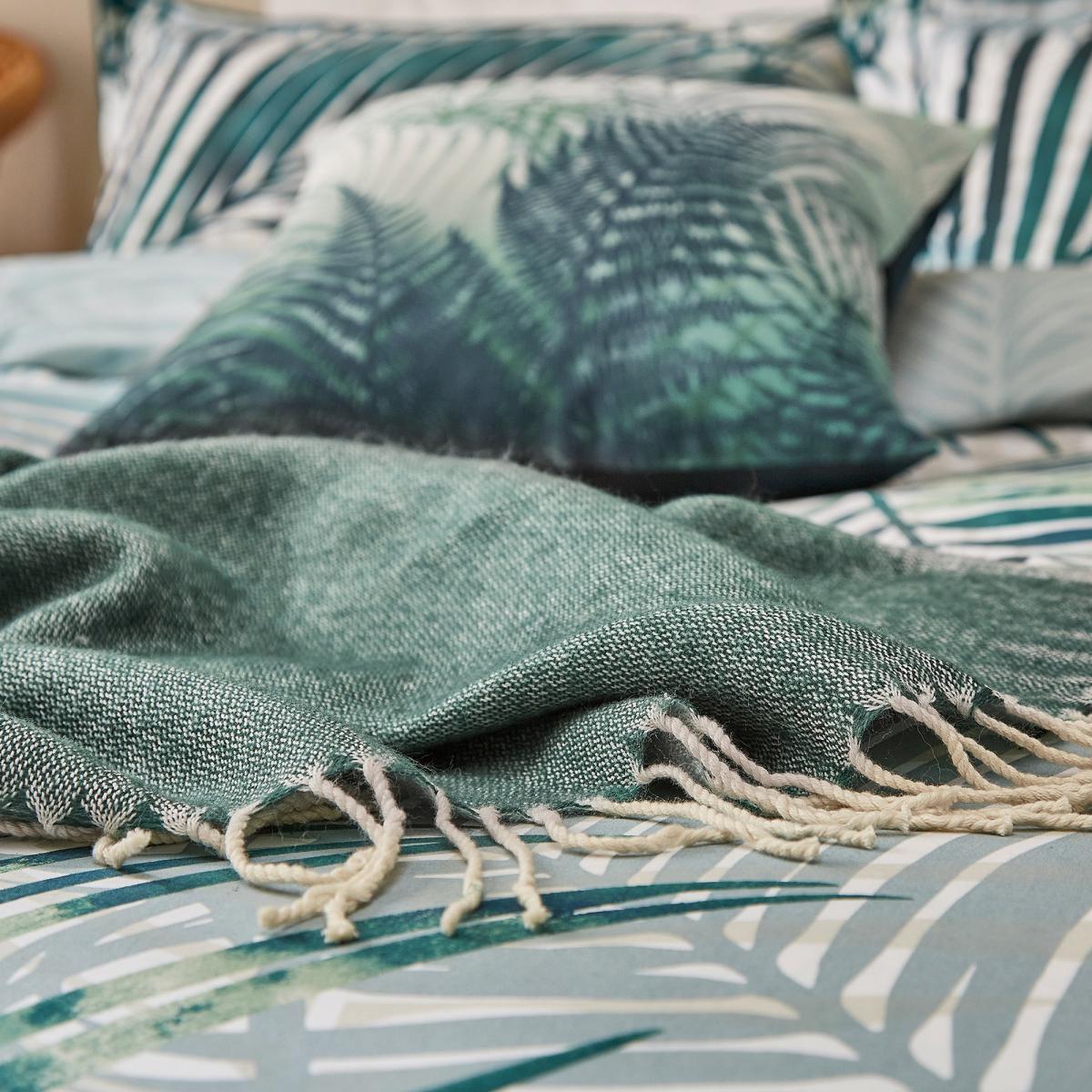 Clarissa Palm Leaf Forest Green Throw Forest (Green) – image 2