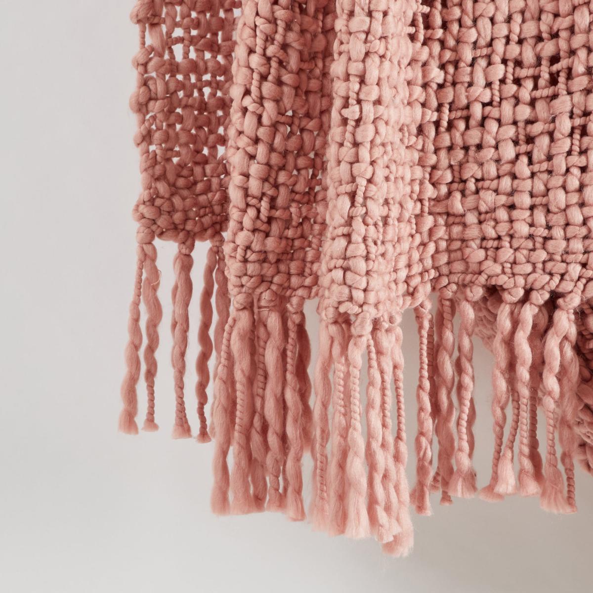 Freya Chunky Knit 130cm x 180cm Throw Orange – image 11